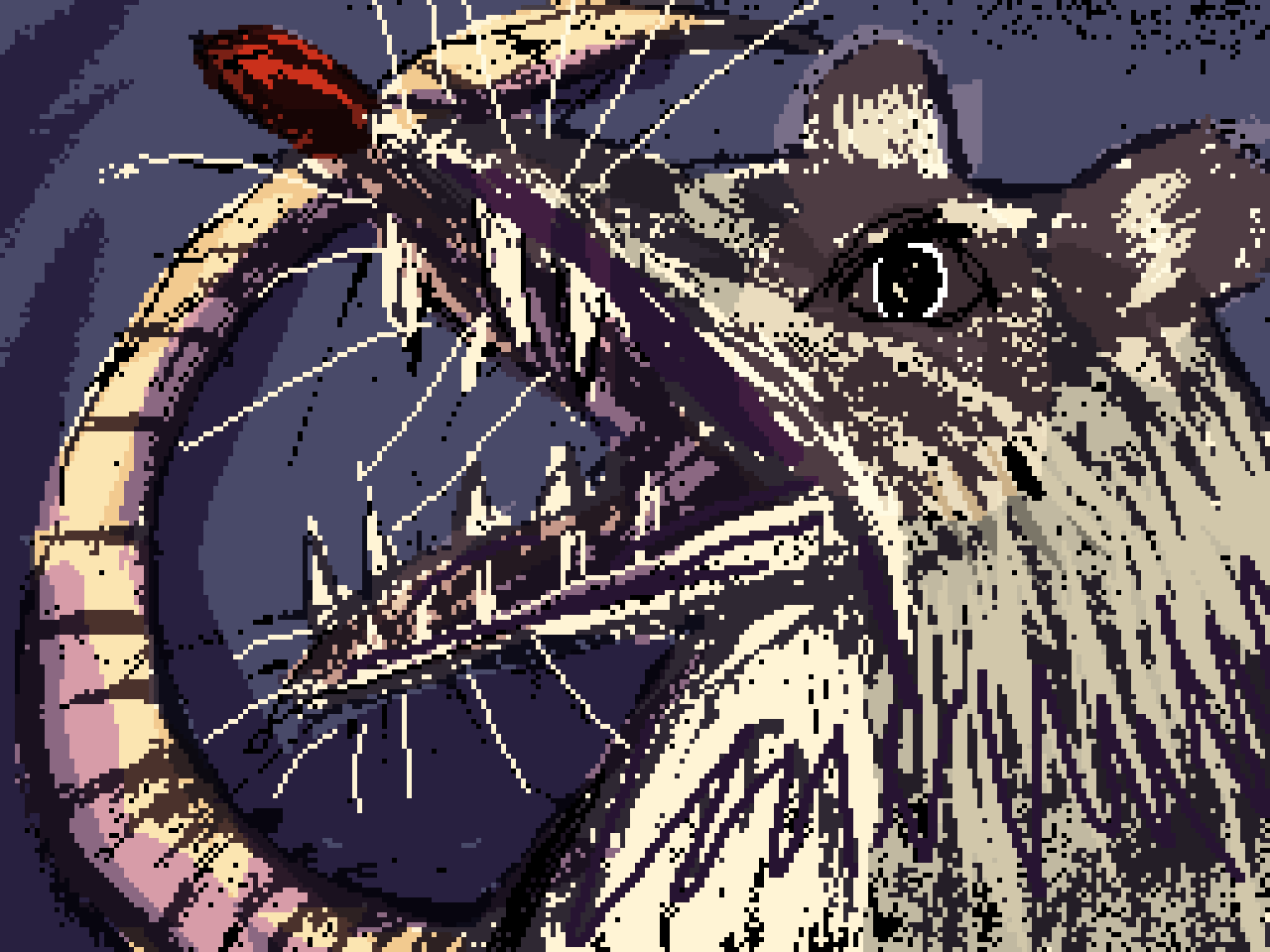 Angry possum